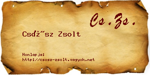 Csősz Zsolt névjegykártya