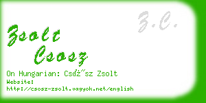 zsolt csosz business card